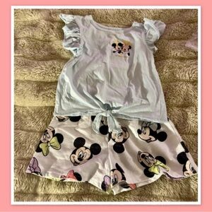 Disney Mickey and Minnie Mouse Short Set ~ Size 6X